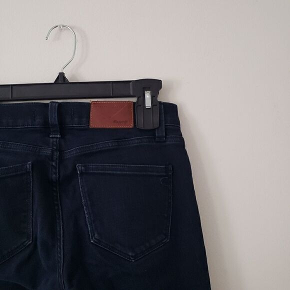 Madewell Skinny Skinny Dark Wash Jeans Low Rise Ankle Zips 25 - Picture 4 of 10